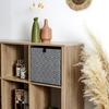 Braid Shelf Box 30X30Cm Foldable Black And White