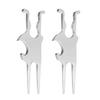 3-in-1 Magnetic Golf Multi-Tool for Golf Cart Multi-functional Beer Opener Ball Marker Divot Tool for Golf Accessories