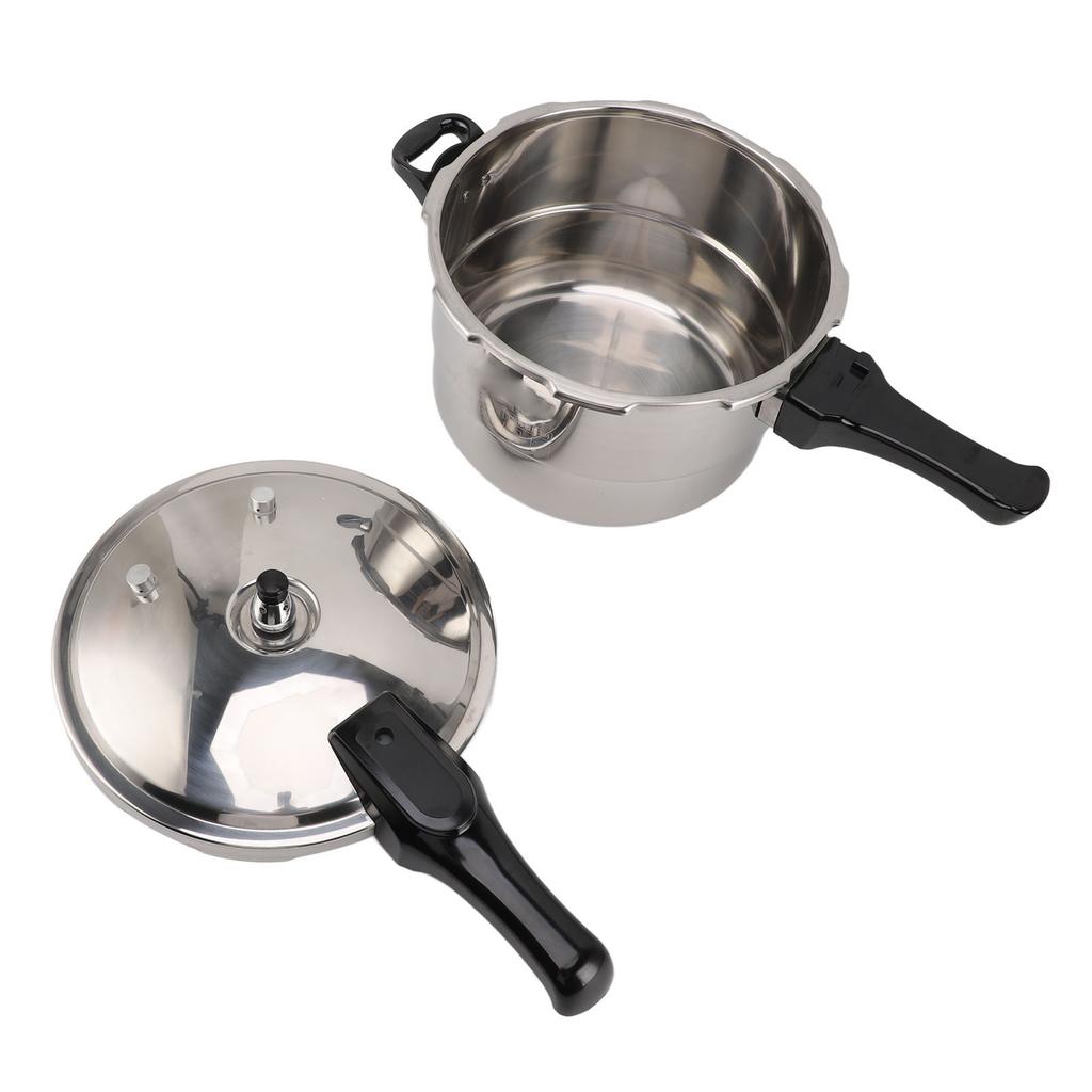 Pressure Cooker 304 Stainless Steel Thickened Universal Anti Stick Coating with Steam Rack Stovetop
