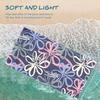 Vintage Floral Oversized Beach Towel Patterned Sunscreen And Windproof Suitable For Swimming Pool Camping Travel Blanket