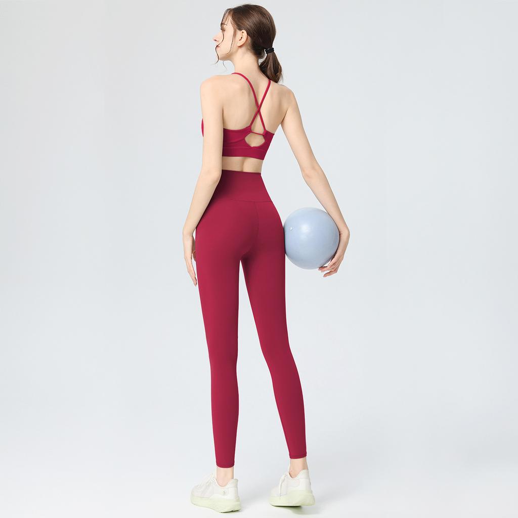 JYL Integrated Fixed Cup Sports High Strength Running Yoga Vest