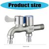 Double Water Outlet Mop Pool Tap Outdoor Garden Faucet Zinc Alloys 1/2inch Bidet Faucets Outdoor Garden Pool Faucet