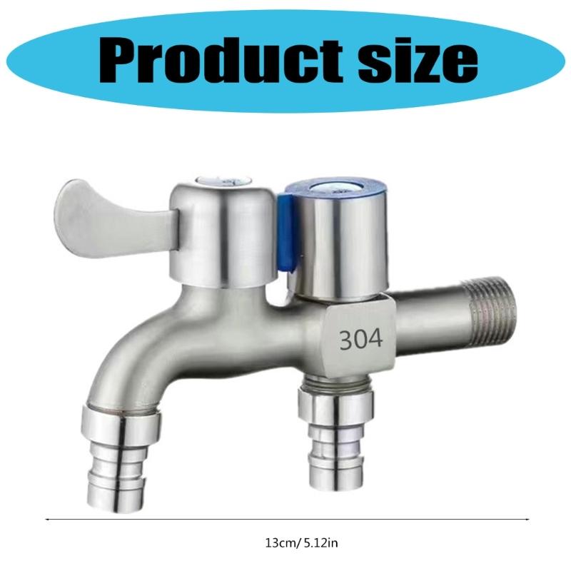Double Water Outlet Mop Pool Tap Outdoor Garden Faucet Zinc Alloys 1/2inch Bidet Faucets Outdoor Garden Pool Faucet