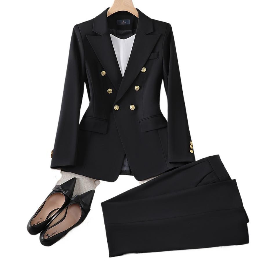 New Pink Red Long Sleeve Blazer Jacket Set Women's Pants & Mini Skirt Outfit Elegant