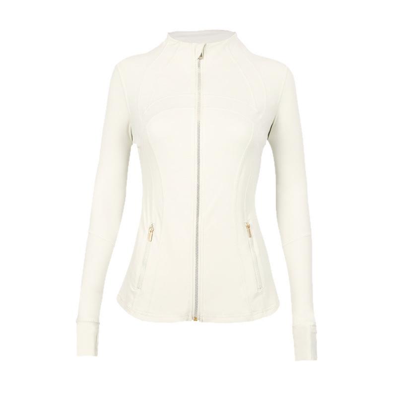 Jachetă Lulu Gold Label pentru Femei, cu Guler Înalt pentru Yoga și Fermoar