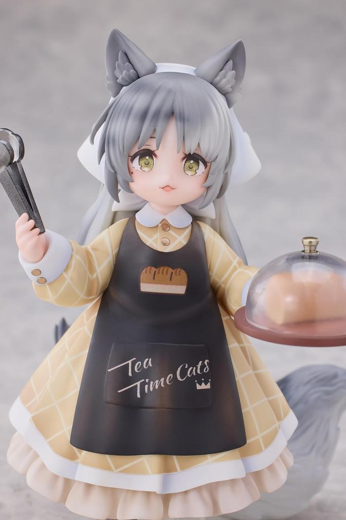 RIBOSE DLC Serie Katzen Nyan Town Bäckerin Nyan ABS PVC Bemalt Komplette Figur "Teepause Szene" Nicht-Maßstäblich &