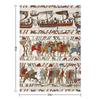 TAPESTRY Z BAYEUX ,BITVA U HASTINGS ,NORMANŠTÍ RYTÍŘI A VIKINGSKÉ LODĚ Velká kostkovaná deka