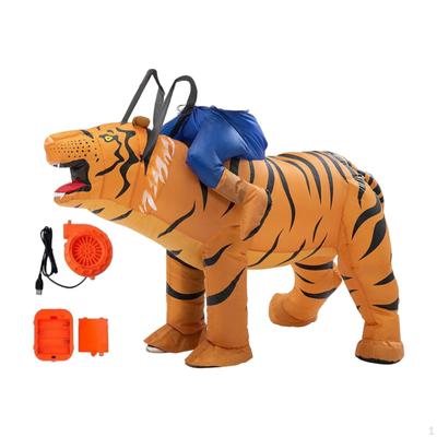 Aufblasbares Tiger Kostüm Outfit Halloween für Cosplay Requisiten Rollenspiel