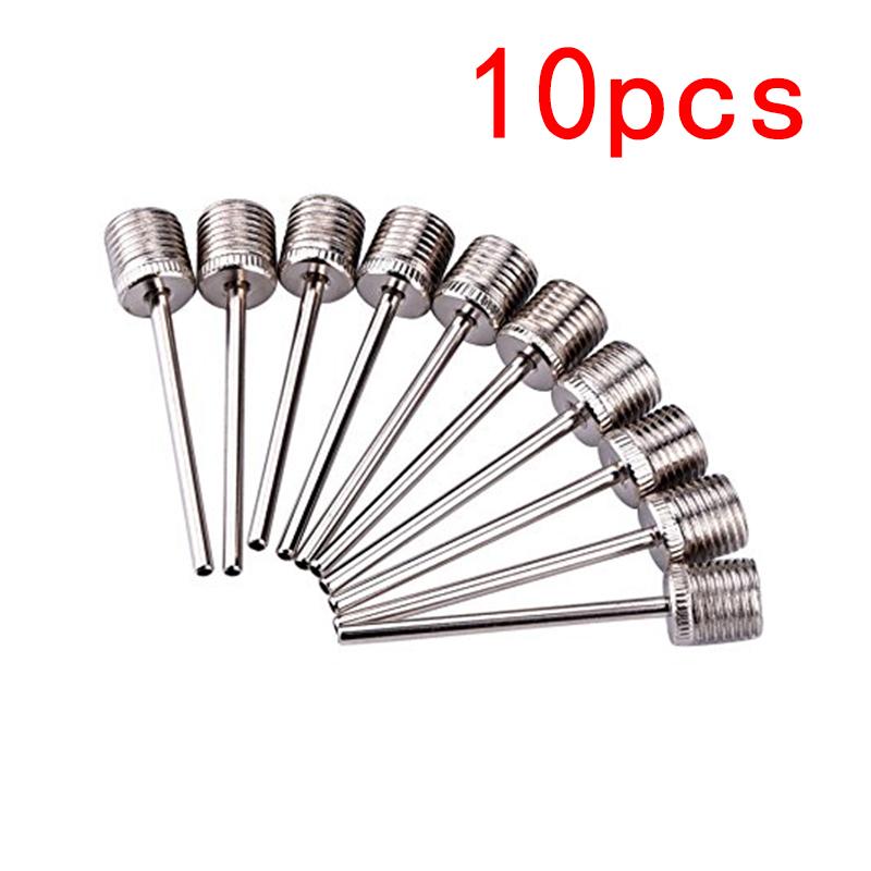 10pcs Sport Ball Inflating Pump Needle For Football Basketball Soccer Inflatable Air Valve Adaptor Stainless Steel Pump Pin 10 PCS