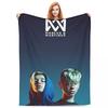 Marcus And Martinus Twin Boys Blanket MM Singer Soft Pattern Plush Throw Blanket For Bedroom Travel Flannel Bedspread Bed Cover