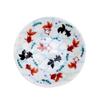 KISSYO Kutani Ware Ceramic Featuring a Goldfish A Beautiful and Vibrant Suitable for Use with ClickPost Japanese-made Plate, 9.5cm, Design. Design.