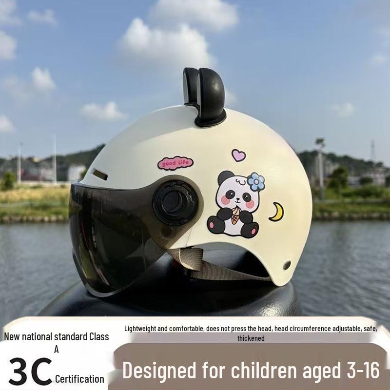 Ultra-Light Breathable Kids' 3C Electric Vehicle Helmet with Sun Protection, for Boys & Girls