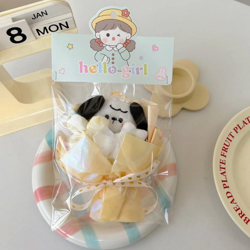 Sanrio Mini Dukke Bukett Hello Kitty Kuromi Melody Holder Blomst Kawaii Plysjdukke Blomst Valentinsdag Bursdagsgave til Venn