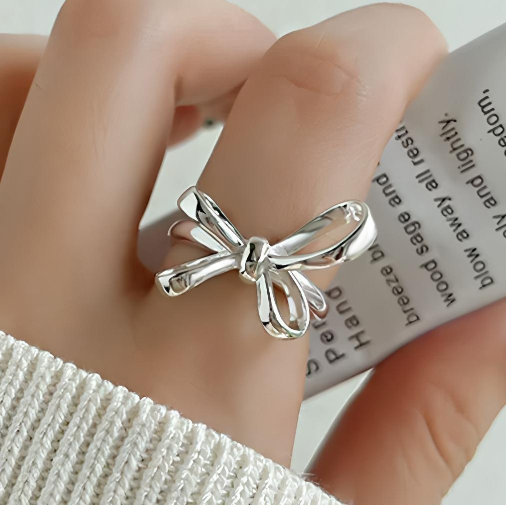 PANJBJ 925 Silver Stars Ring For Women Blue Crystal Opening Sweet Romance Irregular Versatile Jewelry Gift