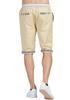 Men's Cotton Linen Breathable Workwear Shorts - Casual Summer Five-Point Mid-Length Beach Pants