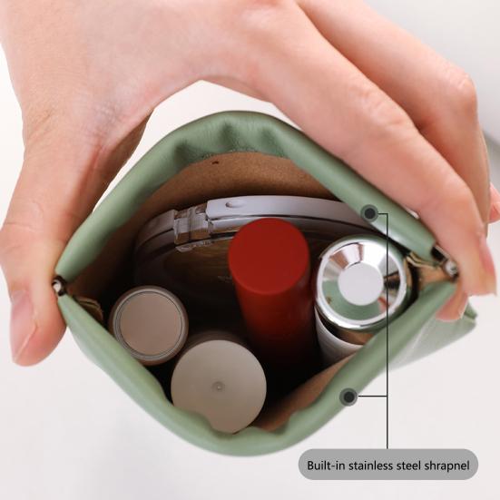 Waterproof Cable Storage Bag Large Capacity All Match Automatic Closing Lipstick Pouch Outdoor Supplies