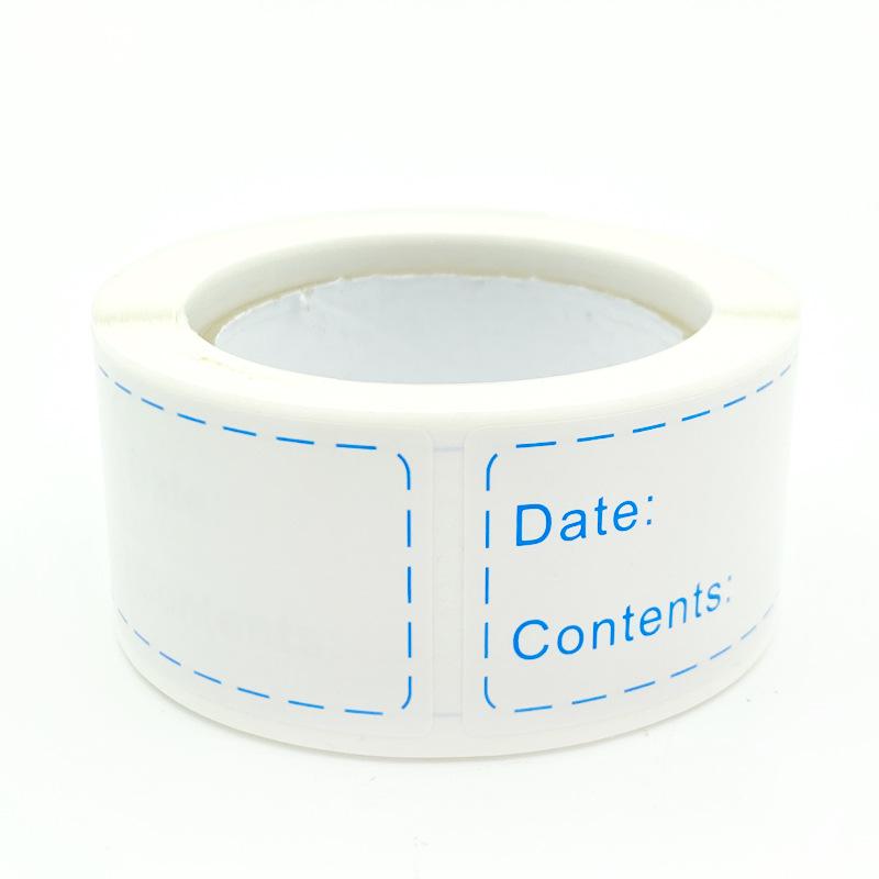 1x3 Inch Adhesive Refrigerator Storage Stickers for Bottles and Jars