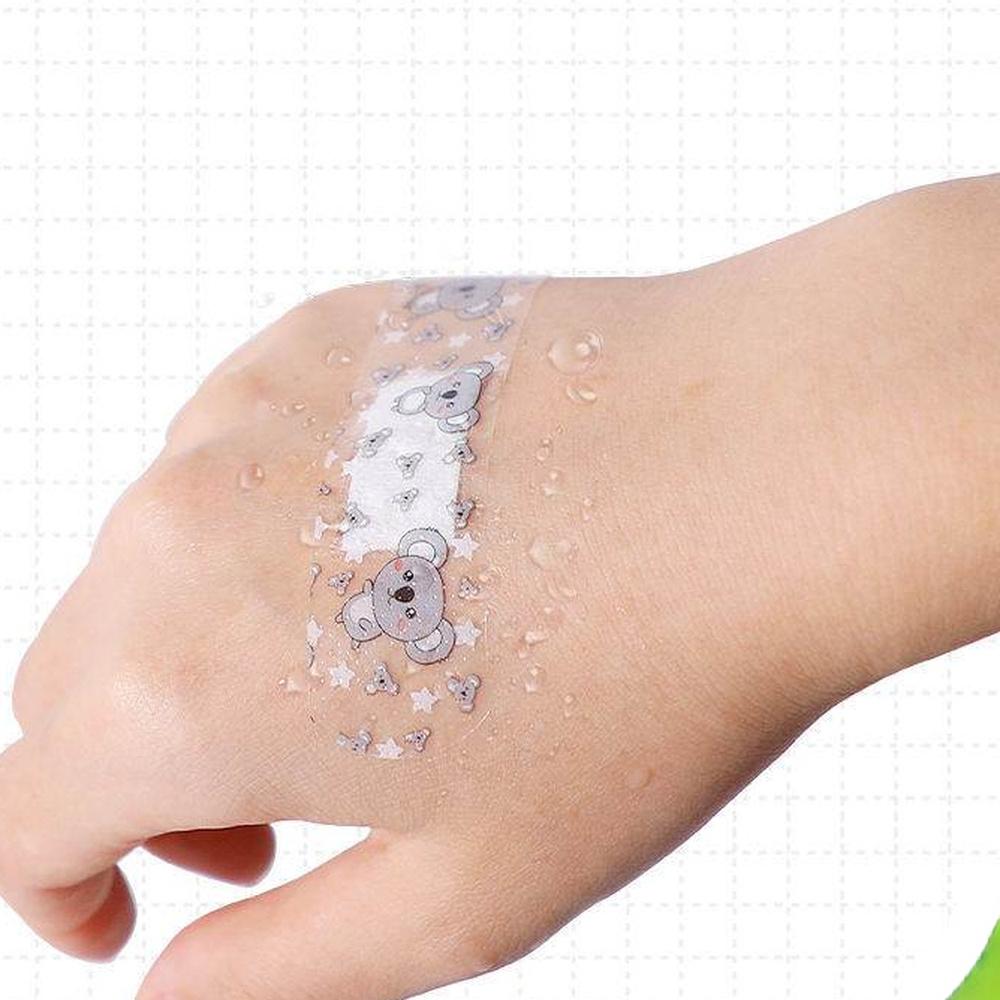 100pcs Cute Cartoon Medical Patch Waterproof Wound Adhesive Bandages Dustproof Breathable First Band Aid Adhesive for Kids