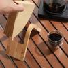 Handmade Coffee Filter Holder Solid Wood Filter Paper Stand Coffee Filter Storage Rack  Office Use