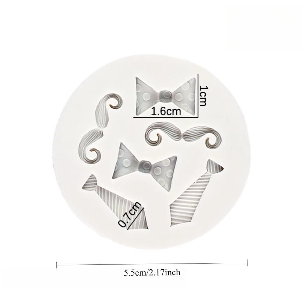 DIY Molds Bow Tie Beard Shape Silicone Molds for Cake Cookies Candy Fondant Chocolate Baking Tools Cake Decoration Accessories