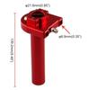 HANSWD Motorcycle CNC Aluminum 22mm Throttle Grip High Performance Twist Throttle Grip Cable Scooter Bike Pedal (Red)