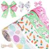 Vibrant Colors Easter Printed Ribbons Cartoon Gift Packaging Ribbon  Easter Baskets