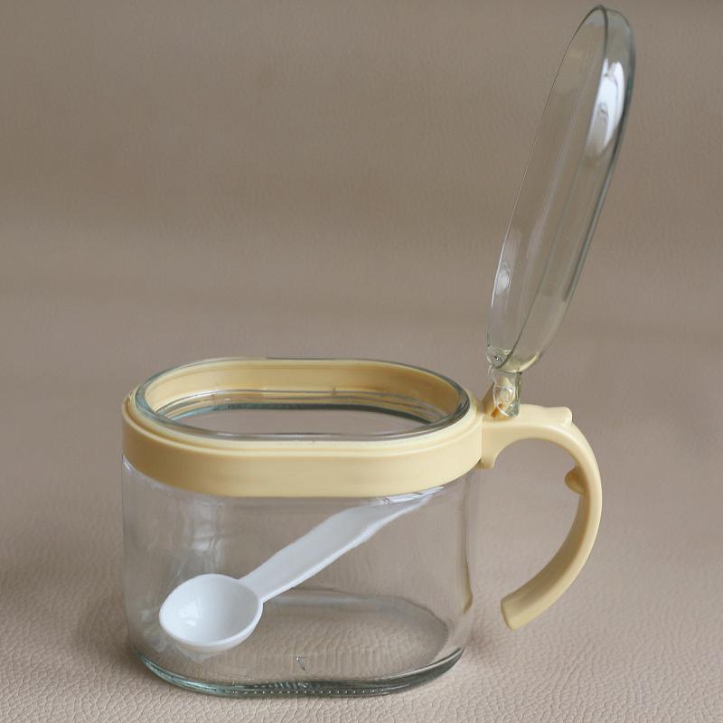 Zhenxing Flip-top Glass Spice Jar & Salt Shaker