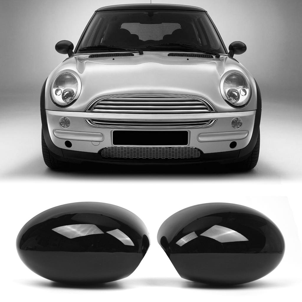 Spiegelabdeckung Kappe Gehäuse Ersatz für BMW Mini Cooper R Serie R50 R53 R52 2000 2008, 51167030716 (Schwarz, Rechts)