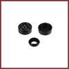 1 Set Bling Car License Plate Fasteners Screws Caps Covers Black Universal Rhinestone License Plate Bolt Cap Plastic Washer Replace Parts