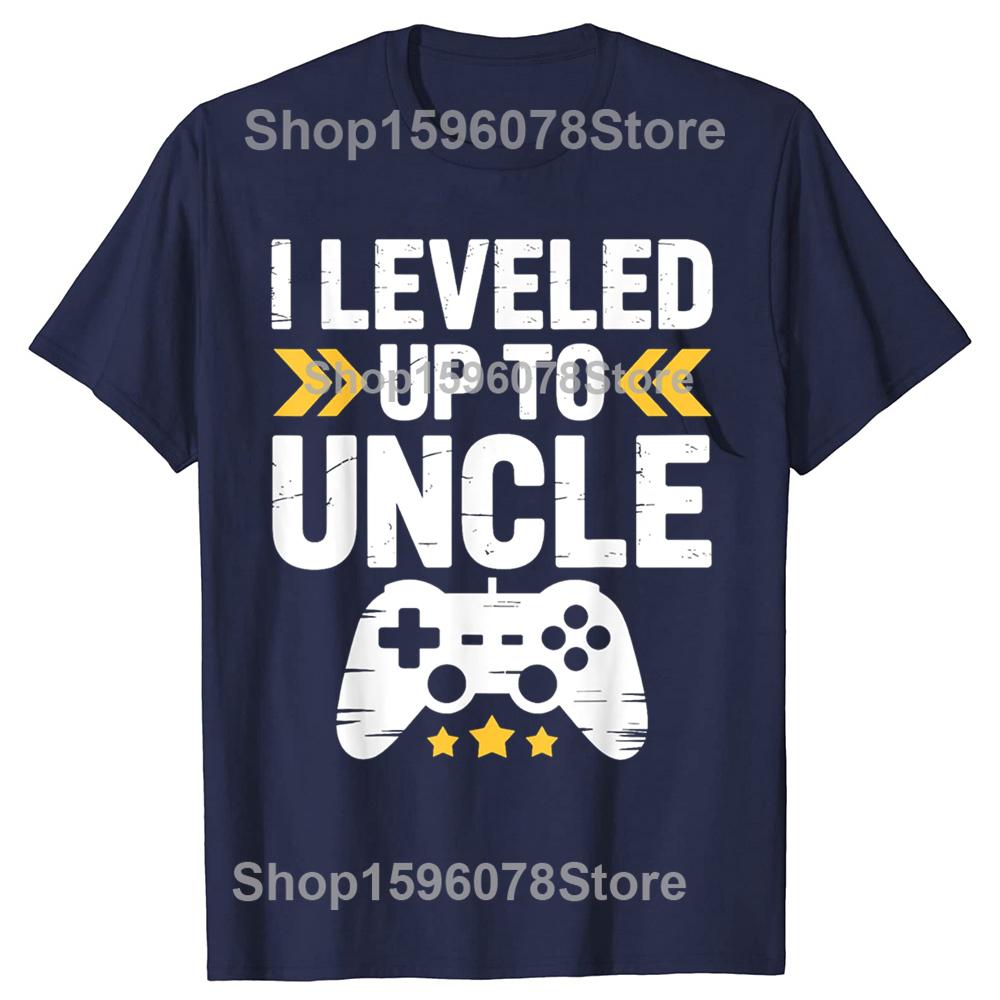 Funny New Promoted To Uncle TShirt Summer Unisex Women Clothing Fashion T Shirts Cotton Short Sleeve Oversized Tshirt Tops