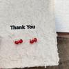 Exquisite Red Cherry Earrings: High-Grade, Versatile Design