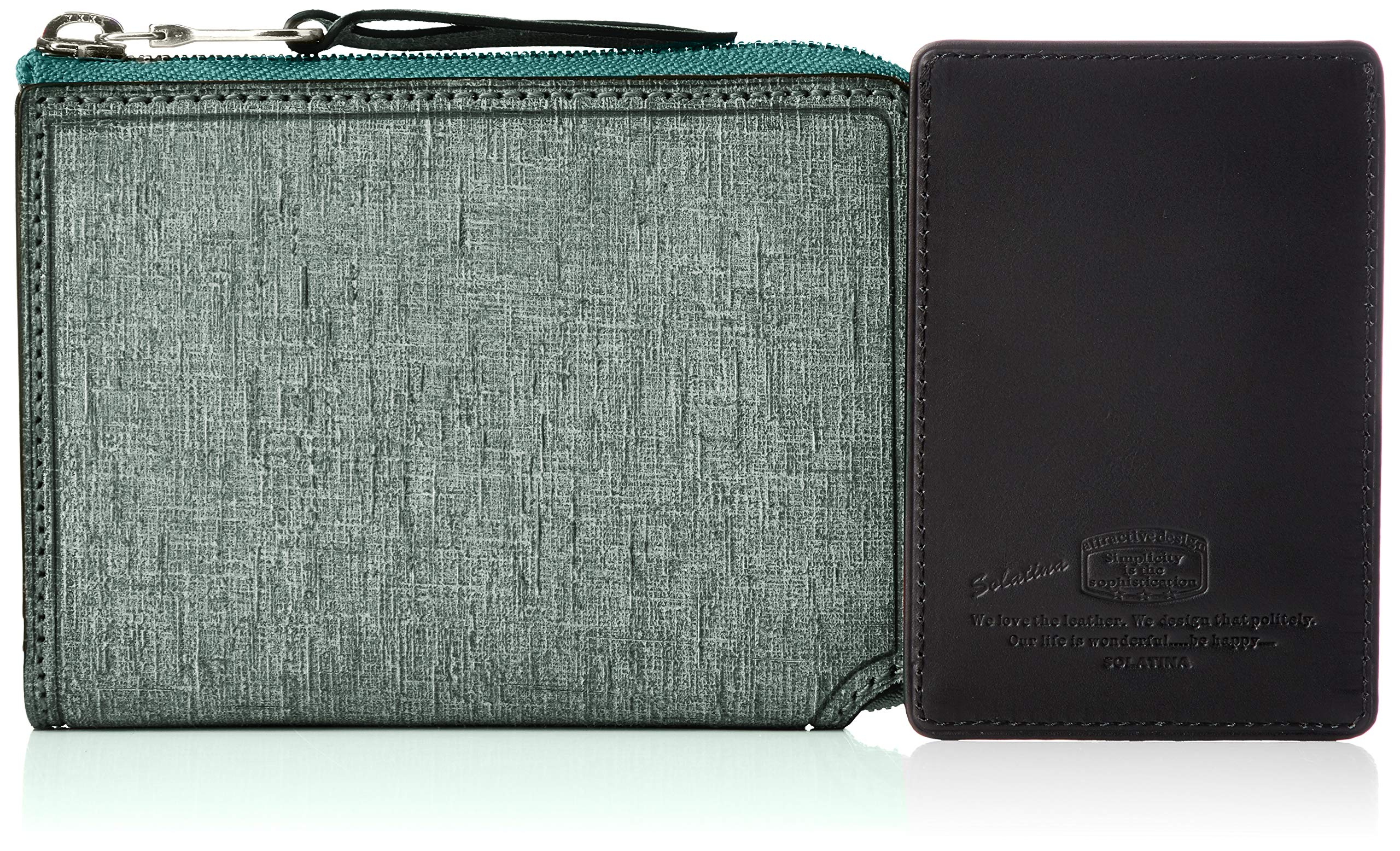 

Soratina Babel Italian Leather Middle Wallet with Pass Case, Green