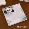 50Sheets Cute Cartoon Panda Sticky Notes Kawaii Students Notepad Office School Accessories Stationery Self Adhesive Sticky Notes