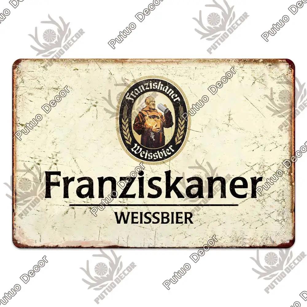 DORA Blechschild Putuo Dekor Biersorte Metallschild Vintage Blechschild Dekorative Plakette Wanddeko Bar Kneipe Man Cave Wohnzimmer Dekoration
