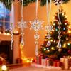 DIY Christmas Wedding Festival Crystal Chandelier Snowflake Ornaments