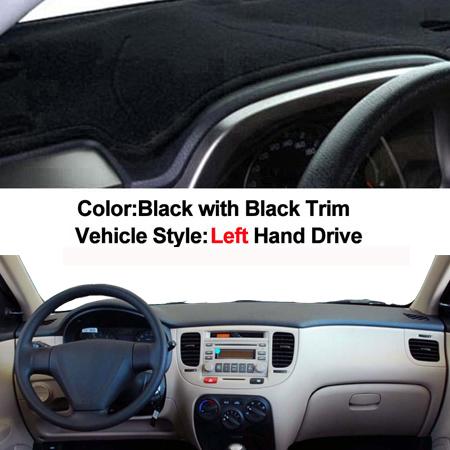 Car Dashboard Cover Dash Mat Carpet For Kia Rio New Pride Rio5 JB 2005 – 2011 LHD RHD 2 Layers Sunshade 2006 2007 2008 2009 2010