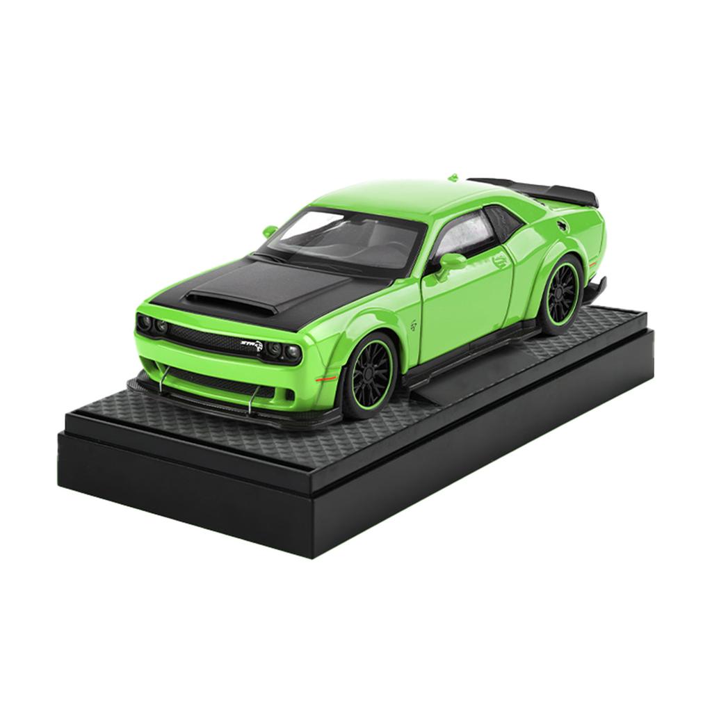1:32 Dodge Challenger SRT Hellcat Redeye Super Sports Car Alloy Metal Diecast Model Car Sound & Light Hobby Collectible Birthday