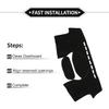 Dash Cover Compatible for Toyota Yaris 2004-2011, Non-Slip Polyester Black Center Console Dashboard Cover Pad Carpet