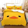 3D Print Yellow Duck Bedding Set Twin Queen King Size Duvet Cover Pillowcase for Boys Girls Adult Home Textile