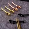 2PCS Dog Shape Dachshund Dog Chopstick Holder Zinc Zinc Zinc Alloy Cutlery Rest  Dinner Table Supplies