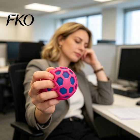 Decompressing Hand Toy Colorful Grid Stress Ball, TPR Slow Rising Fidget for Anxiety Relief, Relief Ball Soft Squeeze Decompression Office