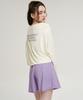 Leijibi [Set] Cotton Candy String Women'S Rash Guard + Wrap Skirt Culottes Coconut