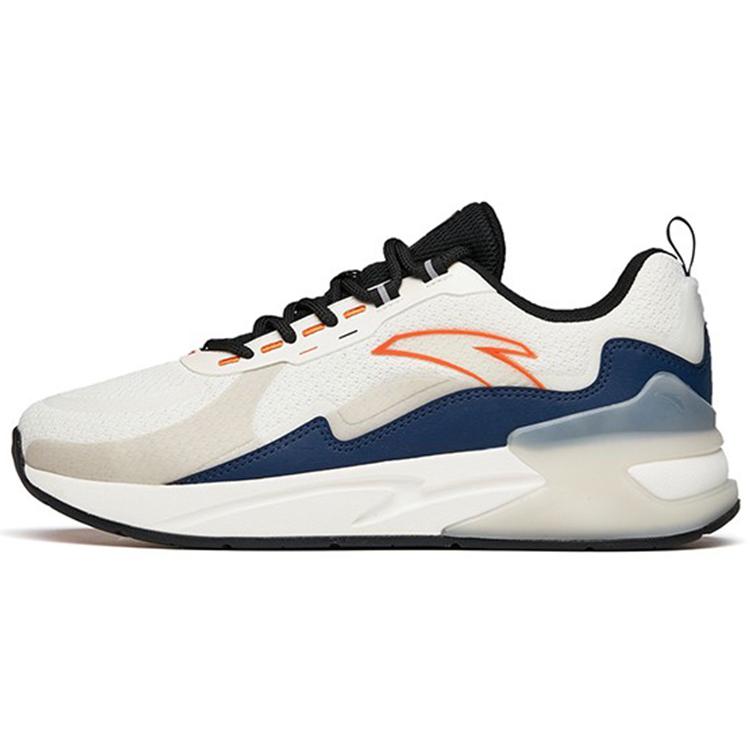

new Anta Chasing Clouds Abrasion Resistant Breathable Low Top Sports Casual Shoes Men s White Black Blue 44.5