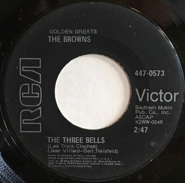 

7inch Record BROWNS - The Three Bells 4470573 RCA Victor 1969 Canada Folk Used