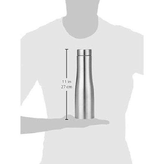 Curved Stainless Steel Water Bottle, Set of 3, 1 litreEach