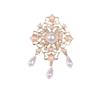 Vintage Palace Style Brooch For Women With Alloy Geometric Decorative Pin Accessory