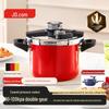 Panela de Pressão Esmaltada JD Power Red Lucky 6,5L 22cm