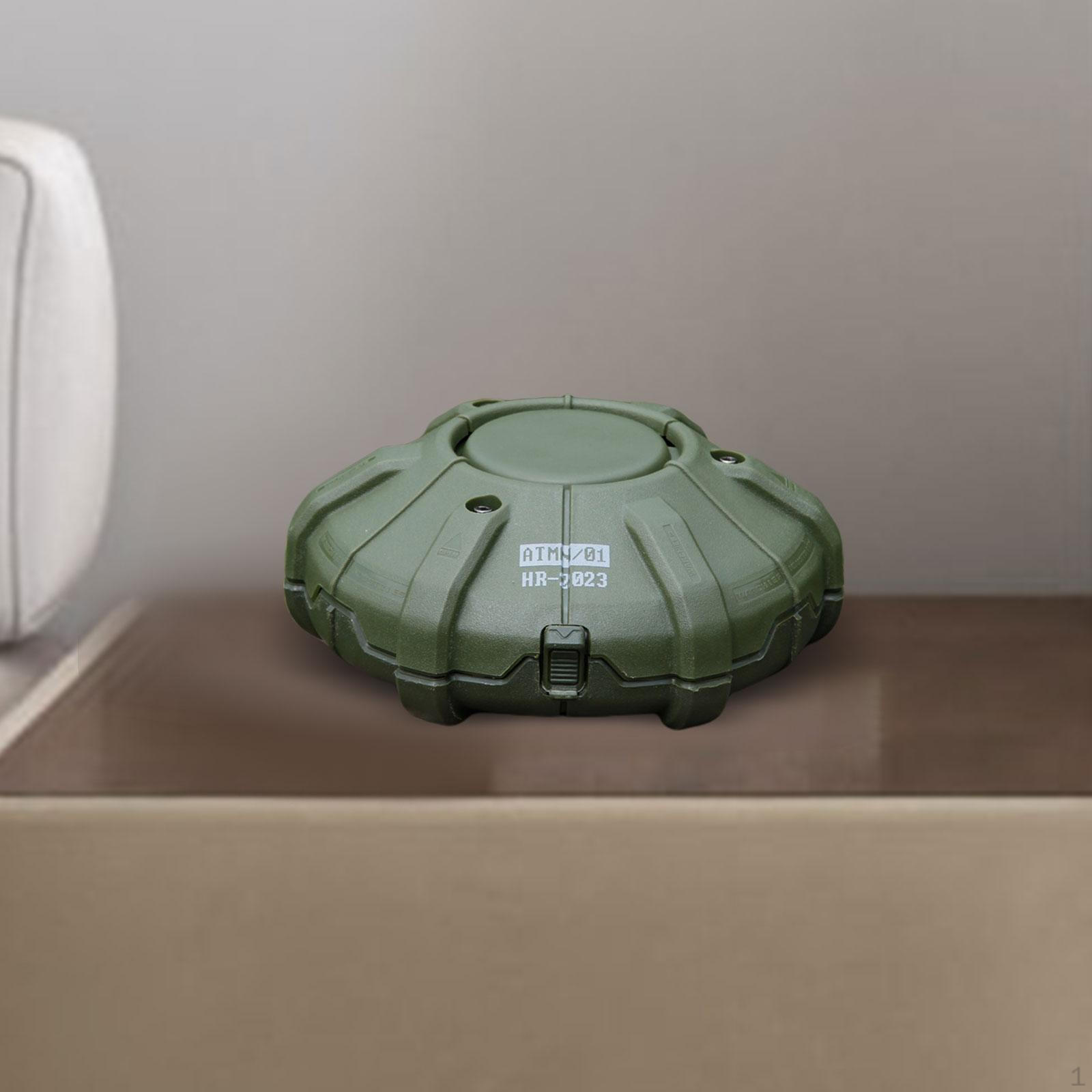 

Декоративная подставка для горелки с железной катушкой и крышкой зелёный