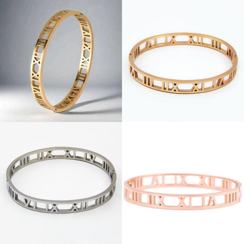 Minimalist Roman Numerals Bracelet For Women And Men Fashion Jewelry