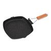 Frying Pan Outdoor Household Folding Beech Handle Energy Saving Non Stick Stripes Steak Special Pan